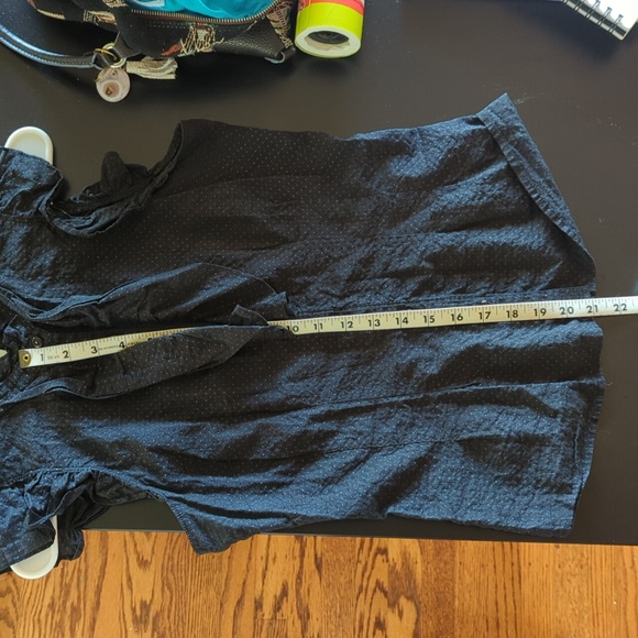 Flounce romantic ruffle button down top - Picture 9 of 9